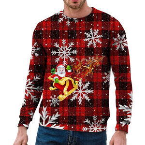 Pull en maille à manches longues pour homme de haute qualité, 100% coton, respirant, mode d'hiver - Product Image 1