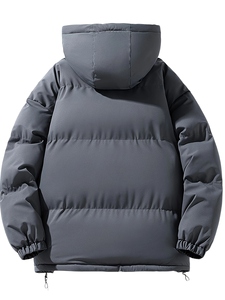 Chaqueta acolchada para hombre hecha a medida 2024, abrigo de invierno impermeable de alta calidad con decoración de piel, precio al por mayor - Product Image 5