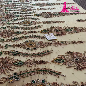 Tissus perlés 3D personnalisés pour robe - Product Image 1