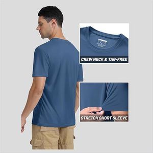 Meilleure vente T-shirt d'entraînement de gymnastique coupe ajustée pour hommes T-shirt de course à pied à séchage rapide de haute qualité 100% polyester T-shirt de fitness personnalisé Logo avant - Product Image 2