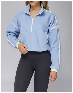 Vêtement de rue personnalisé de haute qualité pour homme, automne-hiver, col à capuche, coupe-vent, chaud, 100% coton, uni, teinture unie, poche, course à pied - Product Image 4