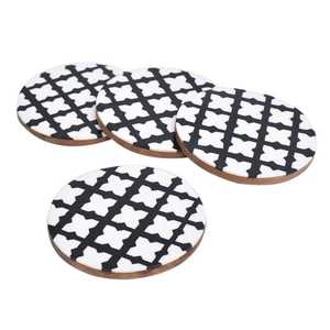 Handmade Bone Inlay <b>Coasters</b> for <b>Drinks</b> Natural Bone Inlay <b>Drink</b> <b>Coasters</b> for Modern Home Decor - Product Image 2