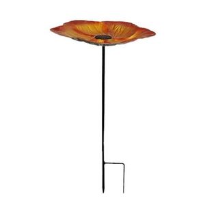 Baño para Pájaros de Hierro para Decoración de Jardín, Moderno y Lujoso Baño para Colibríes y Comedero para Cuervos con Base de 5 Puntas y Diseño de Cascada - Product Image 3