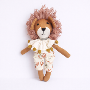 Lion Plush Doll-15 Inch Desert Lion Super <b>Soft</b> <b>Stuffed</b> <b>Toy</b> PP Cotton Filled Polyester Unisex Perfect Anniversary Gift - Product Image 1