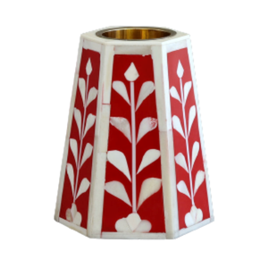 Quemador de incienso indio de lujo con incrustaciones de hueso, diseño moderno de alta gama, patrón floral duradero, aspecto elegante, decoración aromática y ecológica. - Product Image 2