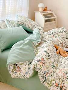 Pink Cartoon Customized Fitted <b>Sheet</b> Set 300tc Cotton Soft Breathable 3D Reversible Eco-Friendly Water Resistant All-Season - Product Image 4