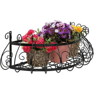 Jardinière de fenêtre design élégante Pots de fleurs et jardinières en métal avec revêtement en poudre Finition Fournitures de jardin Articles de jardinage - Product Image 5