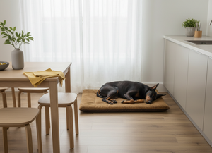 Matelas pour chien rectangulaire en fausse fourrure avec mousse à mémoire de forme, amovible et lavable (90x60 cm) - Product Image 2