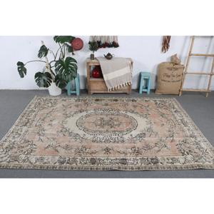 Turkish Rug, Large 5.5x8.4 ft Rug, <b>Brown</b> Solid Rug - Product Image 3