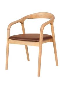 Meubles de salon d'intérieur de Style de luxe moderne nordique bar d'hôtel <span class=keywords><strong>fauteuil</strong></span> de jambe en bois de frêne massif Schmitt en <span class=keywords><strong>teck</strong></span> blanc - Product Image 4