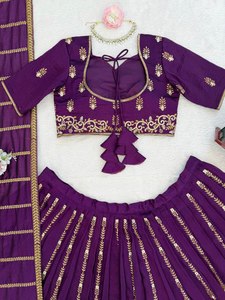 Hermoso Lehenga Choli de Tela Modal con Diseño Elegante y Colores Vibrantes, con Cancan y Lona Adherida, Ideal para Fiestas - Product Image 6