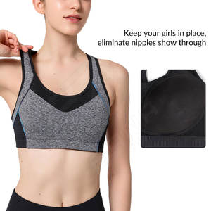 Meilleur fabricant de vêtements de fitness sur mesure à séchage rapide confortable prix abordable soutien-gorge de sport personnalisé/rembourré pour femmes - Product Image 5