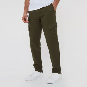 Pantalones Cargo de secado rápido transpirables para hombres Pantalones Cargo de moda para hombres de algodón de color personalizado hechos al aire libre con bolsillo - Product Image 1