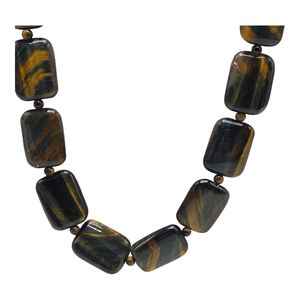 Trendy Best Geometric Agate Resin Beaded Necklace Classic Design Stone Jewelry Unisex Fashion Statement Piece Gifts for Woman - Product Image 2