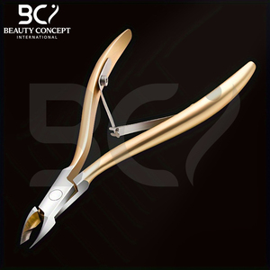 Cortauñas Profesional de Acero Inoxidable Color Dorado, Duradero, con Abertura de Mandíbula Ancha y Cuchilla Puntiaguda para Uñas Gruesas - Product Image 6