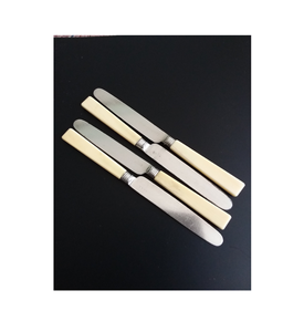 Cubiertos con mango de hueso de acero inoxidable, cuchara de boda de la India, tenedor, cubiertos de acero con espejo, juego de cuchillos de cocina - Product Image 3