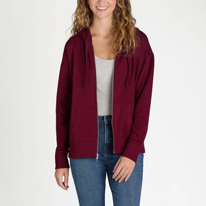 Vente en gros oversize grande taille hommes sweats à capuche fermeture éclair logo imprimé personnalisé col roulé fermeture éclair sweats à capuche courts pour femme - Product Image 6