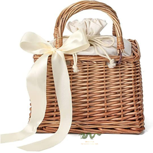 กระเป๋าถือและกระเป๋าถือสำหรับผู้หญิงกระเป๋าถืองานสานหวายธรรมชาติงานหัตถกรรมสำหรับผู้หญิงทำจากเวียดนาม - Product Image 2