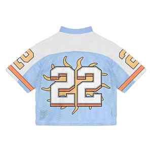 Camiseta Deportiva de Estilo Retro para Hombre, Fabricada a Medida por SPORTS WORLD, Estilo Urbano, Holgada, de Malla, Corte Cuadrado, para Práctica de Fútbol Americano - Product Image 5