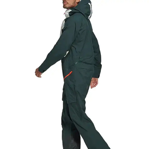 Conjunto de chaqueta cortavientos con cremallera de cuarto de poliéster 100% para hombre, conjunto cortavientos con capucha e impermeable con estampado por sublimación, Unisex - Product Image 6