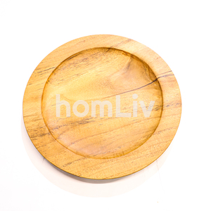 Plato de Madera de Teca Ecológico y Natural OEM, Seguro para Alimentos, Sin Pintura ni Barniz, Halal, Personalizado para Cocina - Product Image 2