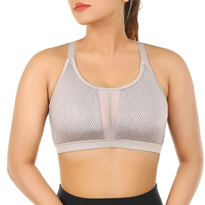Vente en gros de soutien-gorge de sport à haut impact pour femmes soutien-gorge de course de yoga à fermeture réglable - Product Image 4