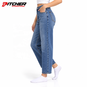 Jeans en denim pour femmes avec strass en gros, jeans tendance pour les détaillants de boutiques, jeans personnalisés, marque privée - Product Image 2