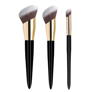 Pennello fondotinta Kabuki morbido e denso setole sintetiche ad angolo <span class=keywords><strong>per</strong></span> lucidatura spazzola <span class=keywords><strong>per</strong></span> <span class=keywords><strong>crema</strong></span> liquida contorno Bronzer fondotinta - Product Image 1