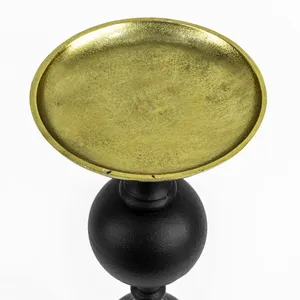 Nouveau support de bougie en métal de couleur or et noir de conception royale pour la décoration de table centrale ou d'hôtel décoration de maison de noël avec bougie - Product Image 4