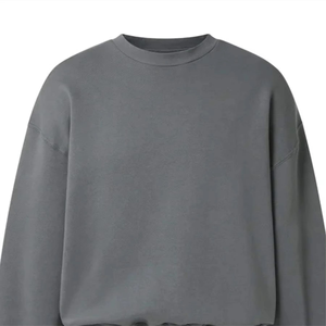 Wholesale Custom Oversize Crew Neck Winter <b>Fleece</b> <b>Sweatshirt</b> for Men Heavyweight Organic Cotton Solid Pattern OEM - Product Image 3