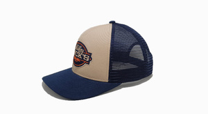 Comfortable & High Quality Fashion for Outdoor Use, Adjustable Logo 6 Panel Structured <b>Navy</b> Mesh Back Sport Cap, Made in Vietnam - Product Image 2
