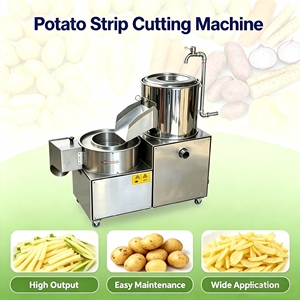 Industrial <b>Vegetable</b> Preprocessing Machine Potato Carrot Washing Peeling Slicing Motor-Driven 300kg/h Capacity Multifunctional - Product Image 1
