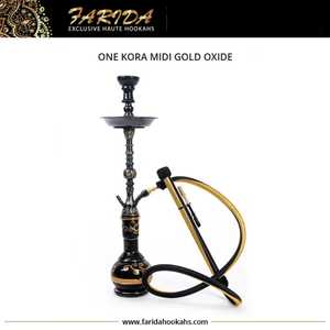 Vente en gros narguilé Farida Midi Shisha verre droit en laiton avec techniques de laque pour les fêtes en boîte - Product Image 5