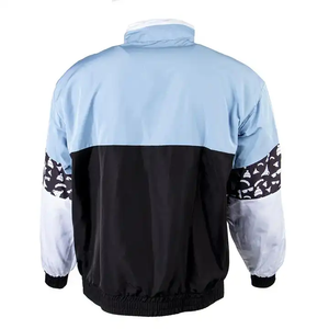 Diseño de logotipo personalizado a prueba de viento hombres Nylon rompevientos chándales transpirable secado rápido verano Streetwear rompevientos conjuntos - Product Image 3