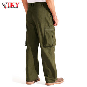 Pantalones cargo cómodos para hombre, pantalones cargo rectos holgados de algodón atléticos informales de VIKY INDUSTRIES - Product Image 3