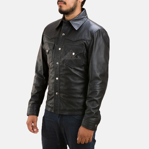 Veste en cuir durable pour hommes Style Streetwear Design personnalisable Idéal pour les marques de vêtements et les revendeurs - Product Image 3