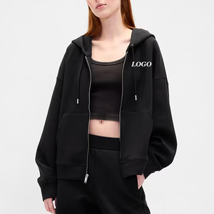 Sudadera con Capucha de Color Sólido para Mujer, Material Transpirable de Uso Casual, para Compradores Mayoristas, Material de Felpa 2026 para Uso en Exteriores, Precio de Fábrica - Product Image 1