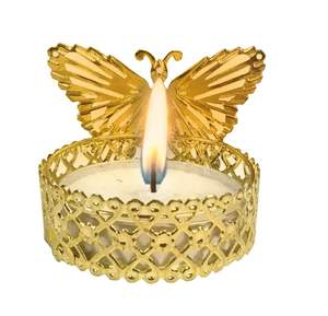 Portavelas de Metal con acabado rústico blanco antiguo de diseñador Vintage superventas FAROL DE Metal fabricante al por mayor proveedor - Product Image 1