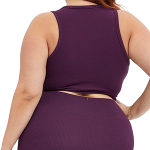 Top Deportivo de Yoga de Talla Grande, Sin Mangas, Elástico, Ropa Deportiva Activa, para Entrenamiento, Fitness, Gimnasio, Ropa Deportiva Cómoda para Mujer - Product Image 3