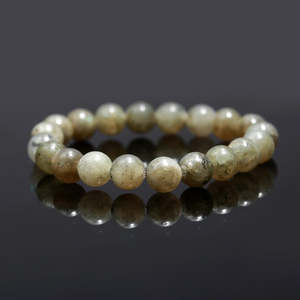 100% Natural 8 mm Smooth Round <b>Beaded</b> <b>Bracelet</b> Healing Labradorite 7 Inches Ball Shape for Gift - Product Image 4