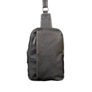 Bolso bandolera de cuero genuino marrón para hombre, bolso deportivo cruzado con logotipo personalizado, riñonera Vertical para senderismo, riñonera de viaje para hombre - Product Image 4