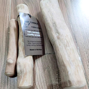 PALITAS DE MADERA DE CAFÉ PARA MASCOTAS al mejor precio al por mayor - Product Image 1