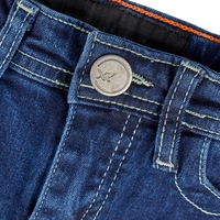 Jean en denim décontracté coupe droite pour garçons, blanc, effet usé, respirant, extensible, léger, taille mi-haute, fermeture éclair, motif 3D, toutes tailles