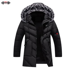 2025 Winter Men's Plus Size Puffer <b>Jacket</b> <b>Canvas</b> Stand Collar Front Pocket Custom Color & Design Outdoor - Product Image 6