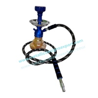 Ensemble de chicha de luxe en or, base en verre noir, design métallique orné, narguilé haut de gamme, techniques de laque, boîte cadeau écologique, décoratif