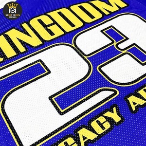 Camisetas de fútbol de malla transpirable de algodón 100% ecológico para hombre, de secado rápido, estilo oversize, con hombros caídos y corte holgado, fabricadas a medida. - Product Image 6
