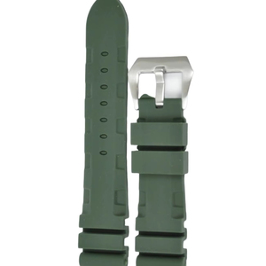 Bracelet de montre intelligent unisexe en silicone vert JD1611 avec boucle en acier inoxydable, souple et réglable, pièce de rechange pour montre - Product Image 1