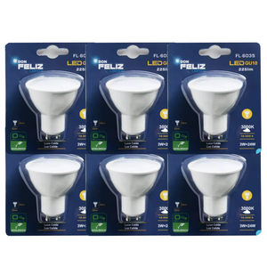 Residential Crystal SMD LED G24 <b>Bulb</b> 3W/5W/7W Warm Yellow <b>Light</b> 3000K <b>Light</b> <b>Sensor</b> Control Ra80 225 Lumens Pack of 6 - Product Image 1