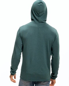 Sudadera con capucha sólida con mangas largas Sudadera con capucha de algodón orgánico PREMIUM Sudadera de manga larga de ajuste estándar - Product Image 4