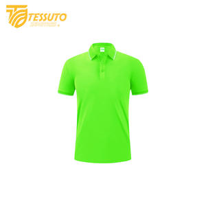 Tessuto de alta calidad para hombre de punto sólido en blanco de secado rápido Golf para camisa de marca personalizada - Product Image 1